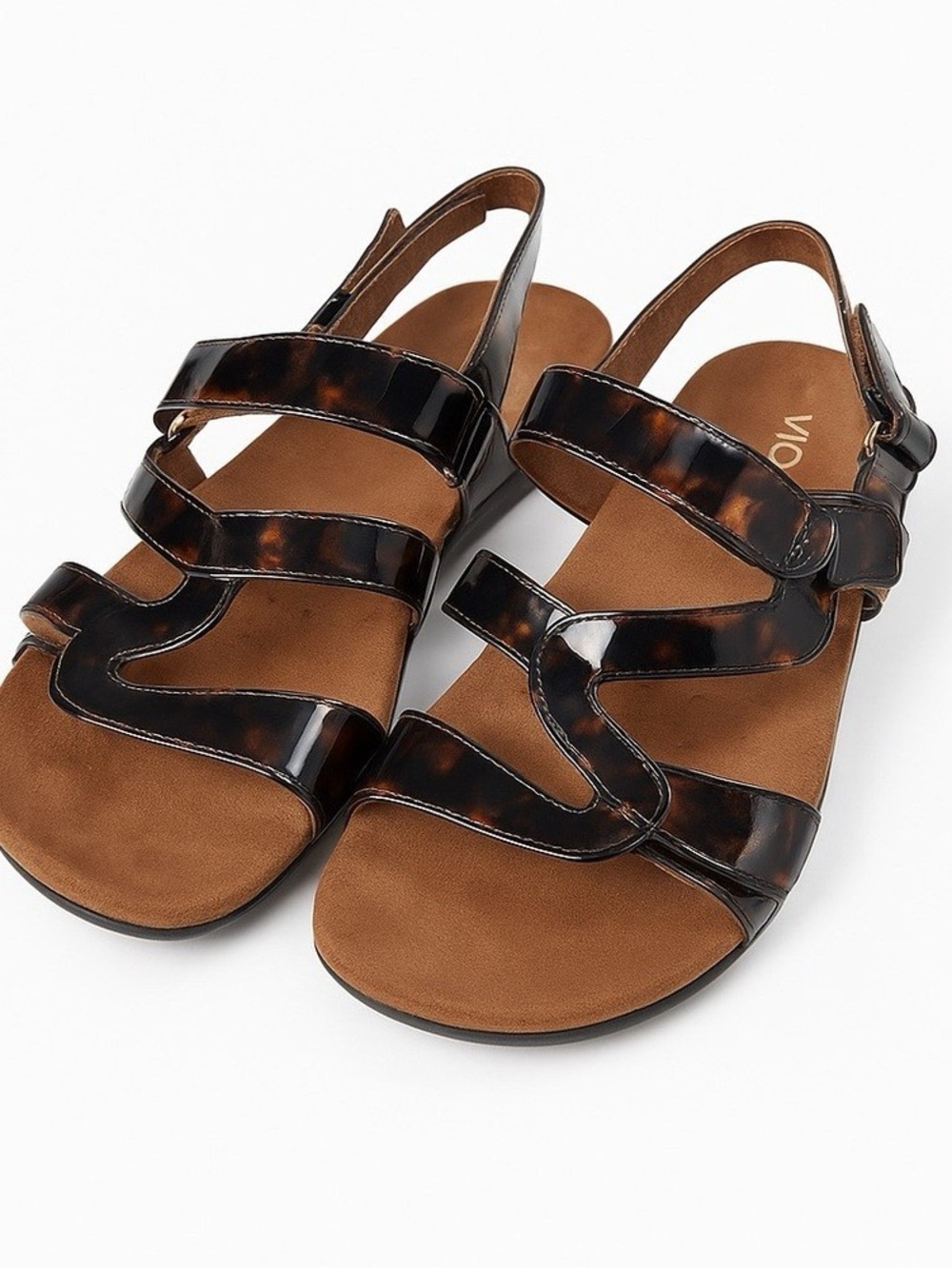 Vionic Orthotic Tortoise Shell Sandals